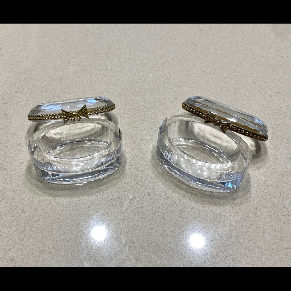 2 genuine crystal candy dishes - Picture 2 of 2